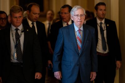 McConnell says he’s ‘fine’ after freeze at Senate GOP stakeout - Roll Call