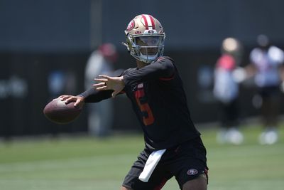 Trey Lance takes 1st QB reps at training camp