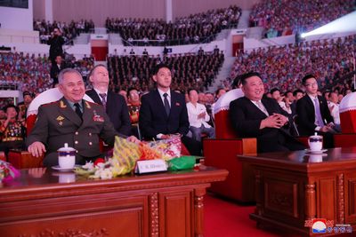 North Korea’s Kim Jong Un meets Russian defence chief, showcases missiles