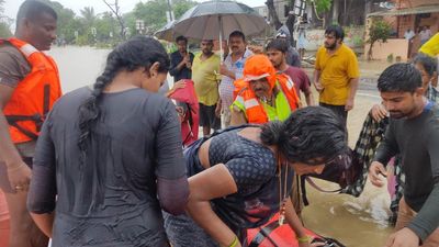 NDRF personnel rescue 70 persons from flood-hit Moranchapally village: Telangana Chief Secretary