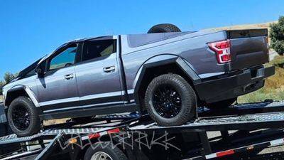Tesla Cybertruck With F-150 Wrap Takes To The Streets Trolling Ford