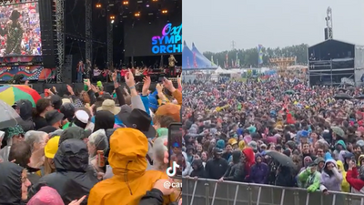 Watch hilarious footage of an orchestra audience's wild mosh-pits at a recent UK music festival
