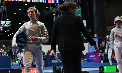 Ukraine calls for disqualified fencer to be reinstated after anti-Russia protest