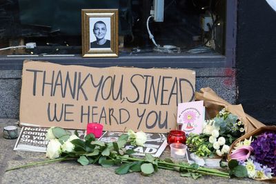Vigil held for Sinead O’Connor as dozens pay tribute to ‘beautiful soul’