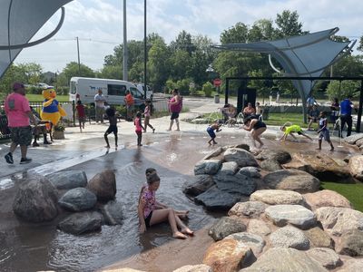 Making a Splash in downtown Lexington's Charles Young Park