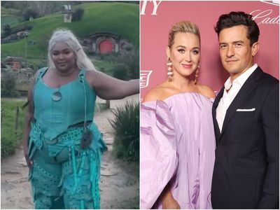 Katy Perry jokes Lizzo is ‘coming for Orlando Bloom’s job’ as she dresses up as Legolas in Hobbiton