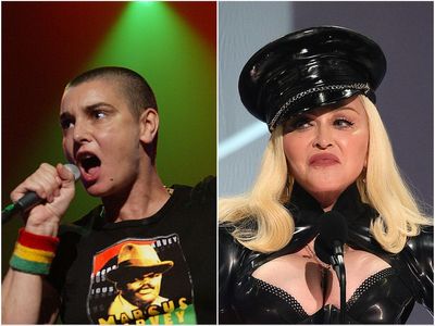 Lawnmowers and ripped Pope pictures: Inside Sinead O’Connor and Madonna’s fraught history
