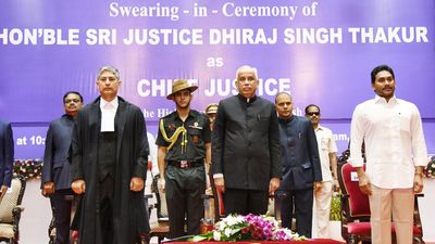 Justice Dhiraj Singh Thakur sworn in as Andhra Pradesh High Court Chief Justice