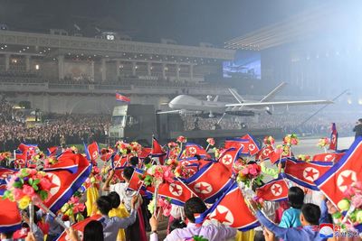 North Korea showcases attack drones during show of unity with China and Russia
