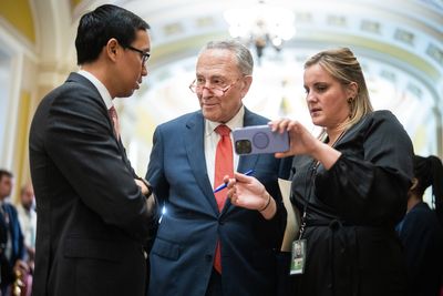 Recess arrives with Schumer touting contrast with the House