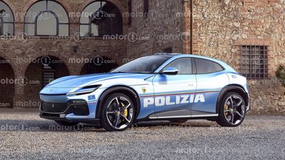 Ferrari Purosangue Looks Ready For Police Duty In New Rendering