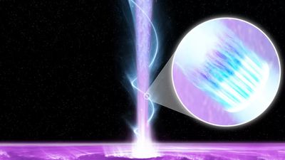 Supermassive black hole found spitting a giant, high-energy jet toward Earth