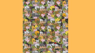 A batman is hidden among these cats, can you find it in 10 seconds?