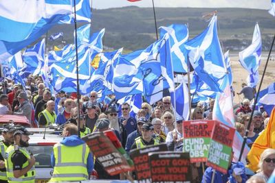 IN PICTURES: Independence supporters march through Ayr