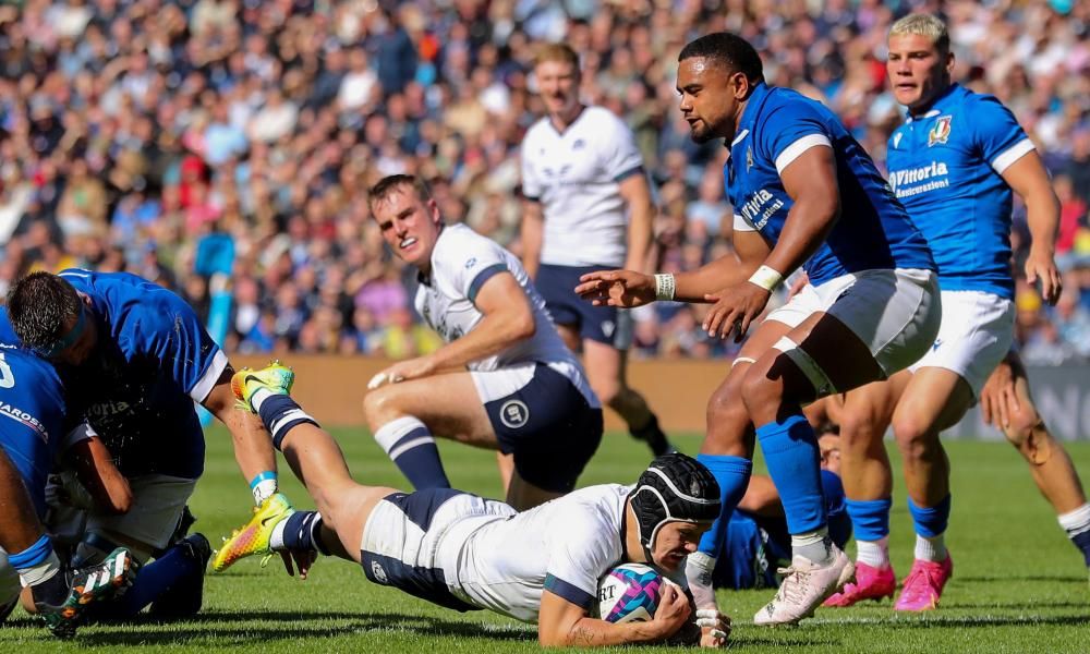 Darcy Graham’s double helps Scotland fend off Italy in…