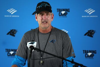 Frank Reich speaks on Panthers’ 1st training camp fight of 2023