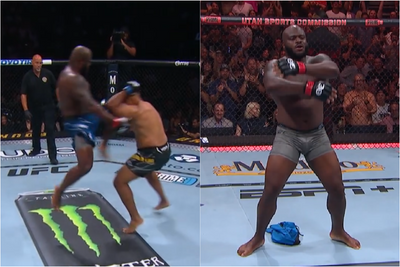 UFC 291 results: Derrick Lewis takes pants off after running knee leads to TKO in opening seconds