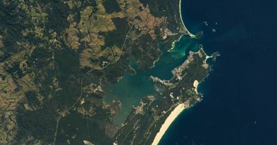 An astronaut's-eye view of Port Stephens captured from space