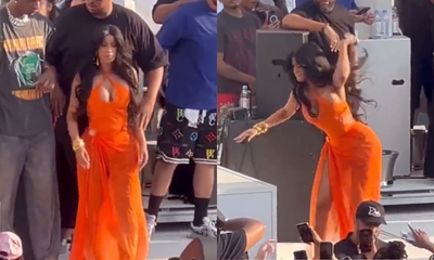 Peep The Moment Cardi B Threw A Mic Back At An Audience Member Who Piffed Their Drink At Her