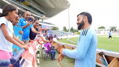 Watch: Virat Kohli makes young fan's day by accepting a bracelet she made for him
