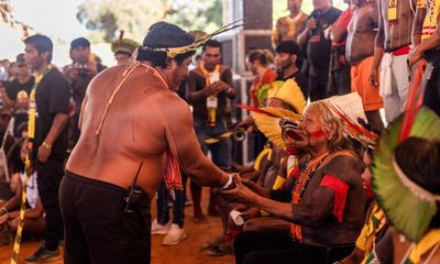 Joy and defiance at gathering led by Amazonian chief Raoni Metuktire