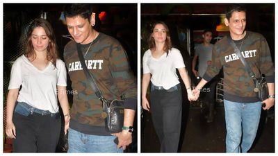 Lovebirds Vijay Varma and Tamannaah Bhatia walk hand-in-hand as they get snapped in the city together - See photos