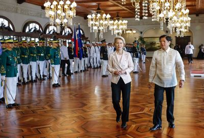 EU leader pays rare visit to Philippines after stormy ties with past president over human rights