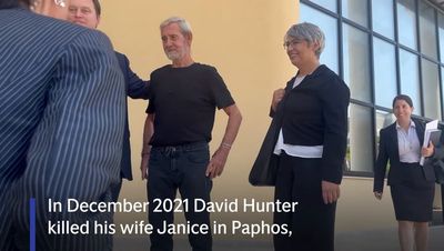 David Hunter: British man who killed wife in Cyprus freed after 19 months in prison