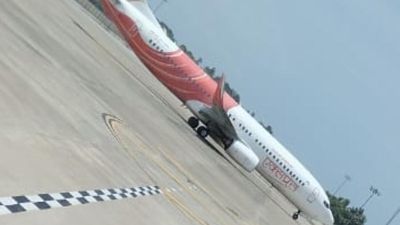 Tense moments in Thiruvananthapuram airport as an Air India Express flight landed in emergency, another aborted take off