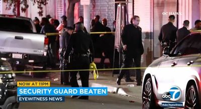 Up to 11 suspects sought after security guard beaten to death outside popular Hollywood nightclub