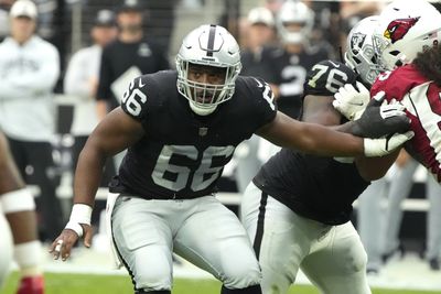 Raiders LG Dylan Parham back up to 315 pounds after strong offseason