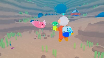 This relaxing game takes the fun of Power Wash Simulator underwater for you to clean the homes of cute little creatures