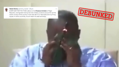 Niger: This video doesn't show the finance minister accused of fraud by the junta