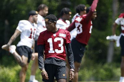 Emmanuel Forbes learning from Terry McLaurin in training camp