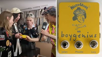 “For the genius of Boygenius: three individual germanium transistor boost pedals in one single enclosure”: Nardwuar nails the ultimate indie trio gift with this custom pedal