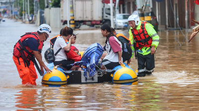 Torrential Flooding Hits China As Typhoon Doksuri Wreaks Havoc