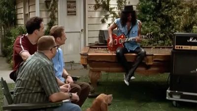 Hilarity ensues as Slash, Dave Mustaine, Rick Nielsen, Dusty Hill, Joey Ramone and more "audition" for the Drew Carey Show