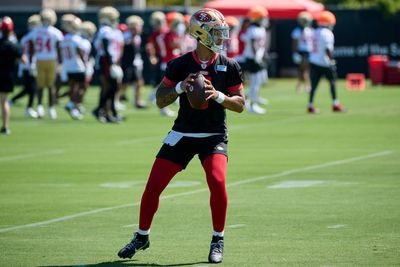 Watch: 49ers’ QB Trey Lance working on his deep ball after practice