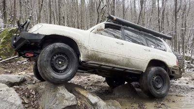 See Lexus LX 470 Unleash Its Inner Land Cruiser By Conquering Off-Road Trails