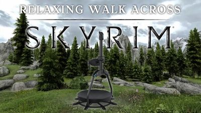 Someone actually walked across all of Skyrim with a Quest 2 and a treadmill