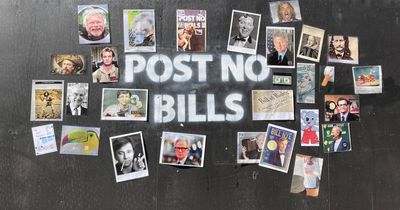 'POST ONLY BILLS': Newcastle prankster finds creative use to Post Office construction hoardings