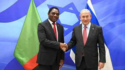 Netanyahu Hosts Zambian President, Hails ‘tremendous’ Ties