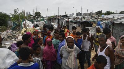 Hundreds flee Gurugram slum cluster after threats to vacate area
