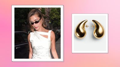 Hailey Bieber's off-duty look made me want Bottega earrings—but then I found these dupes for $760 less
