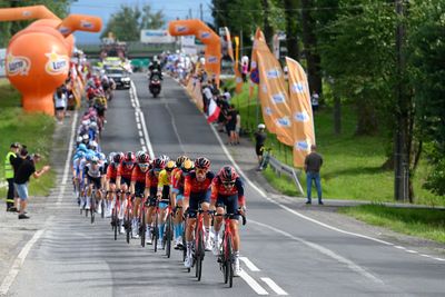 Tour de Pologne TV motorbike crashes into spectators, four injured