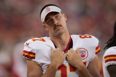 Travis Kelce has brought back his Andy Reid-like mustache and it’s glorious