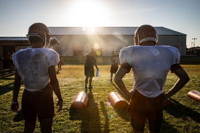 Top shots of high school football practices kicking off across the U.S.