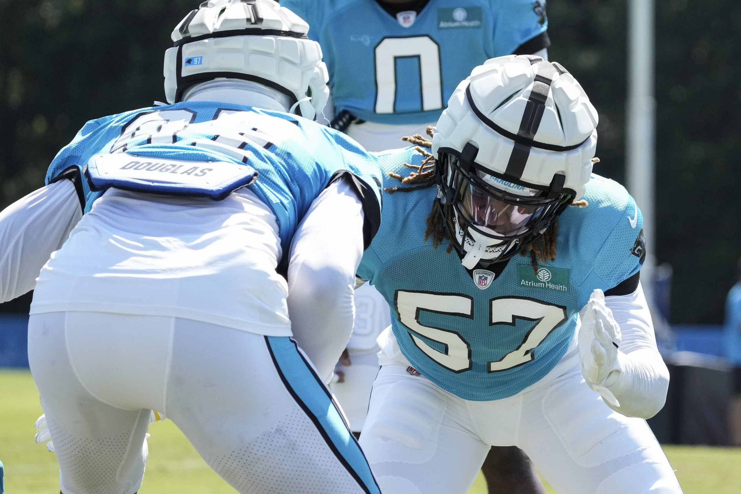 Carolina Panthers linebacker Aaron Mosby during the NFL Carolina