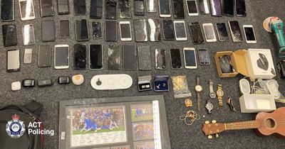More than 60 phones allegedly among hundreds of items found in stolen car