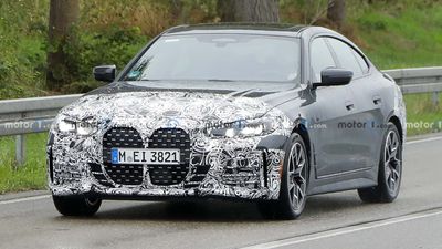 2025 BMW 4 Series Gran Coupe Facelift Spied Hiding New Lights